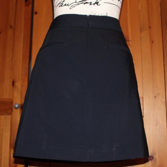 Zara Basic Navy Shirt with Gold Buttons Size L - Picture 5 of 10